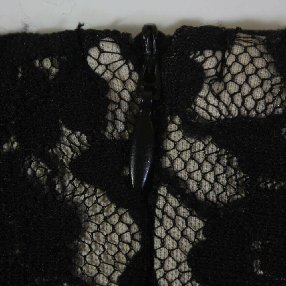 Alexia Admor Lace Contrast Sheath Dress Black XS - Picture 6 of 7